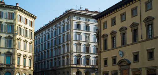 Ancient palaces of Italian city