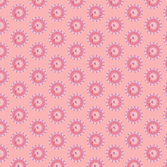 Pink Color Smooth Floral Pattern EPS10