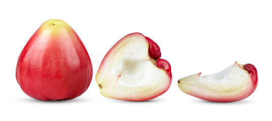 rose apple on transparent png (Image from camera)