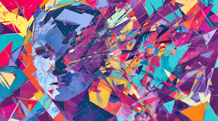 Abstract image representing fatigue, stress and mental confusion.