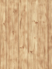 Smooth natural wooden surface with detailed grain patterns and light brown color for background or decoration purposes