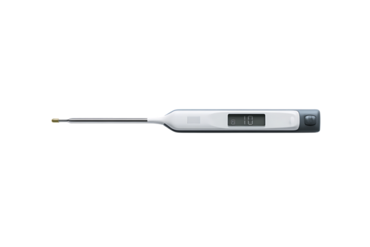 Close up of a digital thermometer. Healthcare, medical.