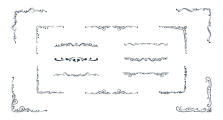 Ornate Frames and Scroll Elements