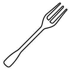 Minimal Fork Line Art Design