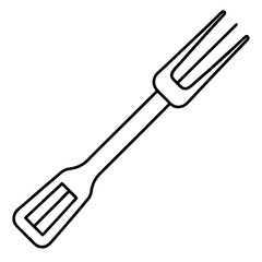 Minimal Fork Line Art Design