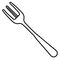 Minimal Fork Line Art Design
