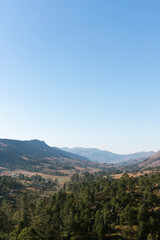 view of the mountains
