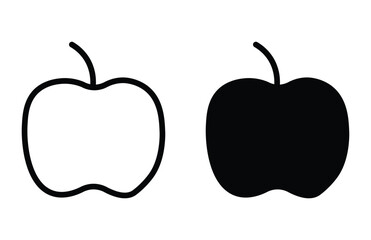 fruits icons vector illustration. icons bundle isolated on white background. Editable stroke.
