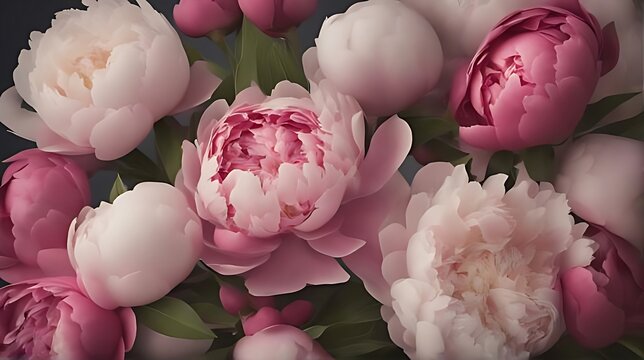 pink and white tulips