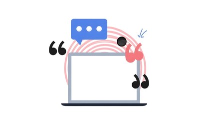 Laptop and mobile phone with blank screen and message notification in a tech setup