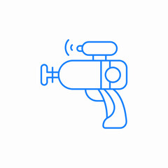 Obraz premium laser gun shooter icon sign vector