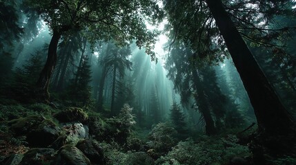 sunlight coming through the trees