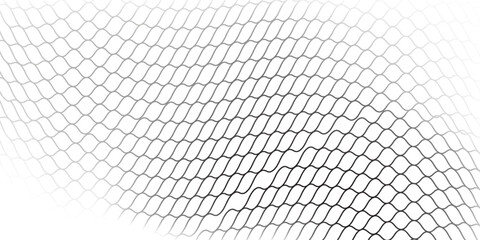 Mesh texture for fishing nets simple art . Sports wear or soccer goal  volleyball net  basketball hoop  hockey  athletics. Mesh net background  white