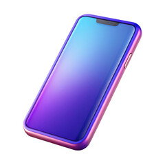 3D Smartphone Icon isolated on transparent background Remove png