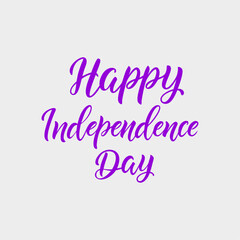 Happy Independence Day Typography Design – Elegant Calligraphy Text for National Celebrations