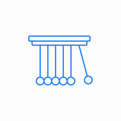 newton cradle icon sign vector