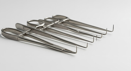 Microsurgery Forceps Set PNG