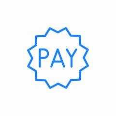 payment secure transaction icon sign vector