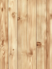 Close-up of natural wooden planks with smooth surface knots and visible grain texture for background or decoration