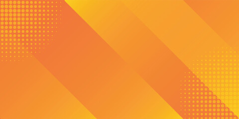 Fresh orange abstract background geometry shine and layer element vector for presentation design