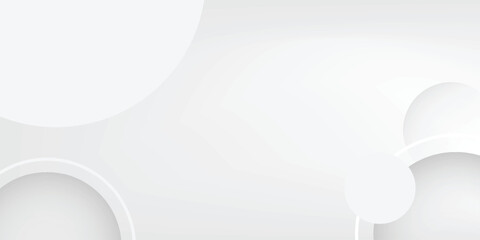 White background abstract art vector illustration with shapes.