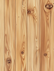 Close-up of natural light wood texture detailed grain patterns with knots and smooth finish