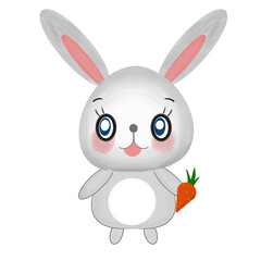 rabbit with carrot