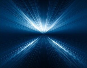 Obraz premium Abstract Beam of Light: A radiant display of converging beams of light creating an entrancing visual experience. evoking feelings of movement, energy, and the unknown.