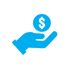 hand holding dollar sign
