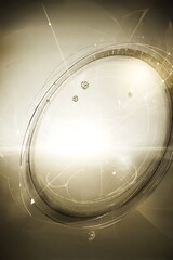 Abstract spheres with luminous details geometry