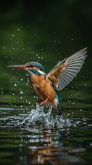 great blue heron in flight