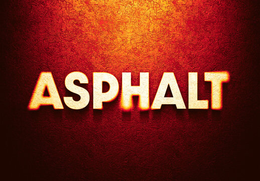 Blurred Text Effect Mockup On Orange Texture