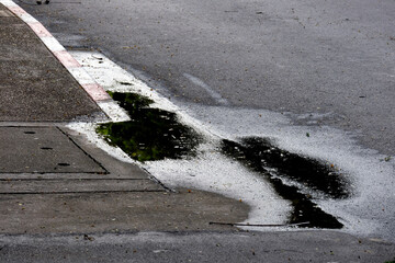 parking lot on asphalt