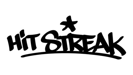 Hand-drawn graffiti tag of 