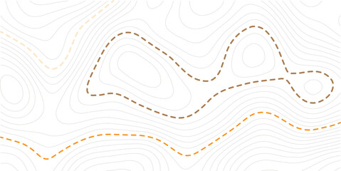 Vector line contour map texture, typography abstract pattern, golden mountain landscape grid