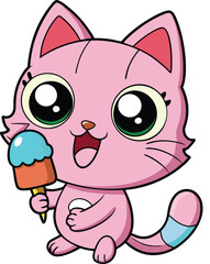 cartoon animal cat vector