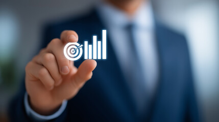 Business Goal Achievement Concept with Performance Strategy