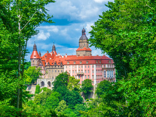 Zamek Książ (Schloss Fürstenstein) bei Wałbrzych (Waldenburg), Niederschlesien