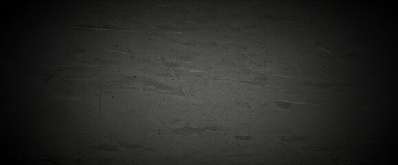 Fototapeta premium Dark Gray Concrete Texture Background with Vignette