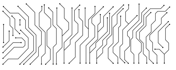 Abstract white gray digital technology futuristic circuit board background design. Technology dots lines connect network background.