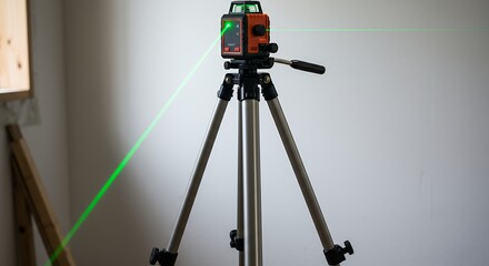 Laser level on tripod indoor photo