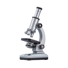 High-Resolution Microscope with Adjustable Eye Piece and Stage for Laboratory and Educational Use in Scientific Research and Experiments Transparent background or png