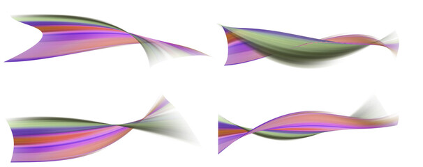 Abstract swirling pastel ribbons; dynamic, vibrant, and flowing design elements.