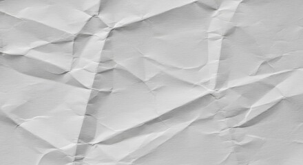 Wrinkled White Paper Texture Detail for Graphic Design Element