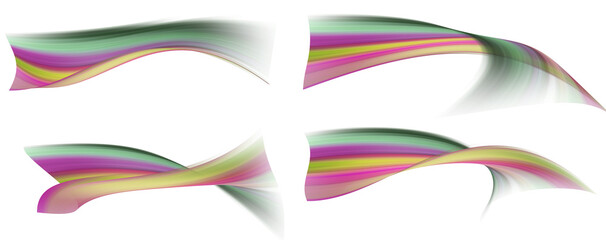 Abstract Colorful Swirling Forms: Dynamic, Energetic, and Modern Design Elements.