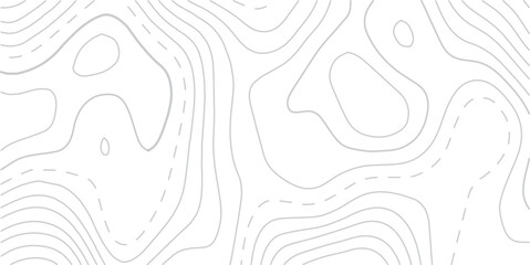 White wave paper curved reliefs abstract background, Abstract topographic contours map background, Topography map background. Vector geographic contour map