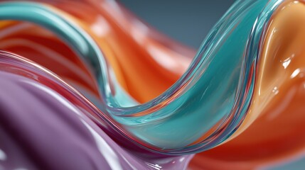Fluid Color Harmony: A mesmerizing dance of swirling colors. Capturing the essence of creativity and flow.