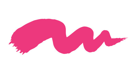 Fototapeta premium Abstract pink brush stroke vector illustration for modern graphic design