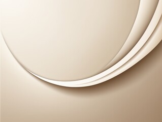 Obraz premium Abstract Beige Curvilinear Wallpaper with Gradient Soft Lighting for PC