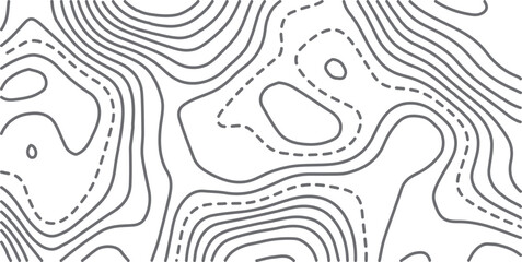 White wave paper curved reliefs abstract background, Abstract topographic contours map background, Topography map background. Vector geographic contour map